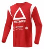 Tricou atv/cross Alpinestars Techdura, culoare rosu/alb, marime XL Cod Produs: MX_NEW 29107880PE
