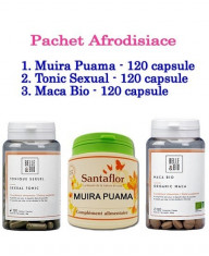 Pachet Afrodisiace: Tonic Sexual Maca Bio Muira Puama (120 capsule/fiecare) foto