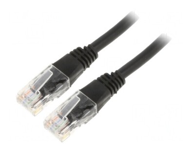 Cablu Patch UTP Cat5e 7,5m Negru foto