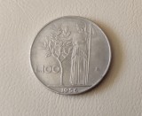 Moneda Italia 100 Lire 1956 - Numismatica Italiana, Colectie