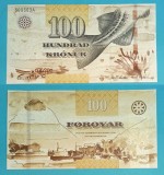 Insulele Feroe 100 Kronur 2011 &#039;Cod&#039; UNC serie: 509663A p#30