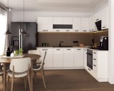 Bucatarie Daria colt V2 Alb lucios