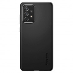 Husa Spigen Thin Fit pentru Samsung Galaxy A72, Ultra Subtire, Negru foto