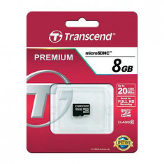 MICRO SD CARD 8GB CLS 10 TRANSCEND foto