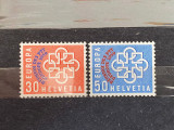 Elvetia serie cu supratipar 1959 - Europa Cept cu supratipar, Stampilat