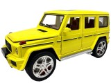 Macheta Jeep Mercedes G63 AMG 1:24 replica metal sunete si lumini, usi si capota deschise