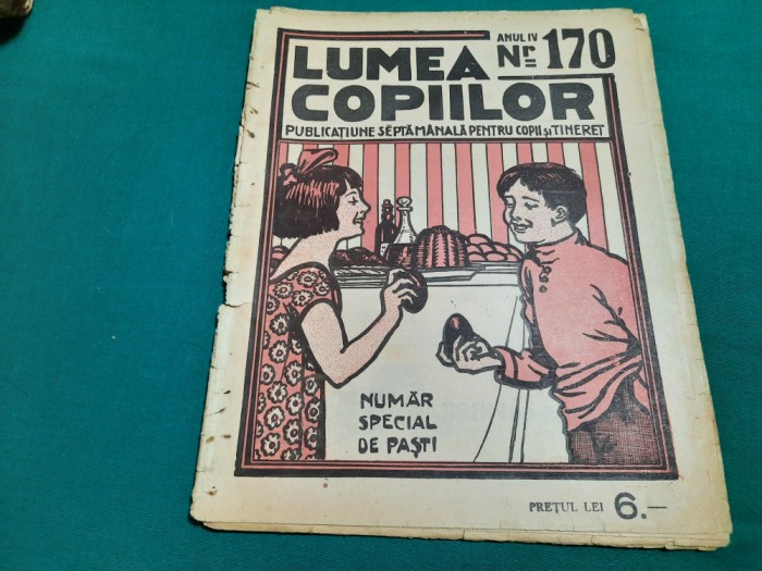 REVISTA LUMEA COPIILOR *ANUL IV/NR. 170/1924/G. FILIP EDITOR *DESENE DE MURNU*24