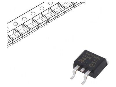 Tiristor 600V 25A D2PAK SMD Bandă foto