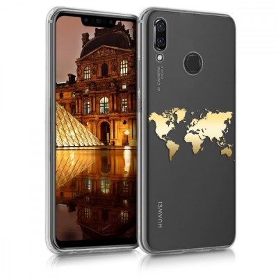 Husa pentru Huawei Nova 3, Silicon, Gold, 45764.01 foto