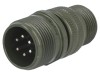 Conector Circular Amphenol DS3101A14S-6P, 6 Pini, 14S, Aluminiu, 13A, 250V DC, Argintat