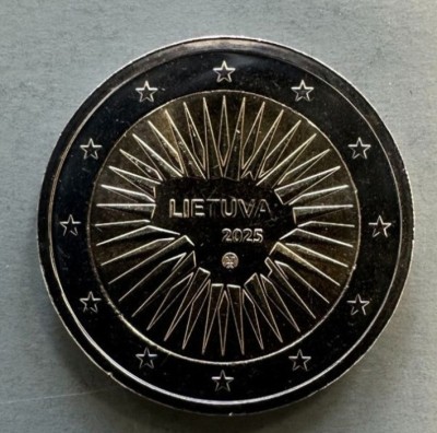 LITUANIA 2 euro comemorativa 2025_statul Lituanian, UNC foto