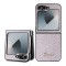 Husa Guess Glitter Script Samsung Galaxy Z Flip6 cu sclipici, roz, GUHCZF6HGGSHP