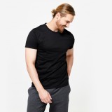 Tricou 100 Fitness Sportee Negru Bărbați