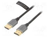 Cablu HDMI 2.0 HDCP 2.2 VENTION 3m PVC, mufe ambele părți