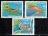 Somalia 1999, Mi #754-756**, omizi, seria, MNH, cota 13 &euro;!, Fauna, Nestampilat