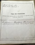 ACTRR02 Act Fisa de pensionare - Cernauti - 1937