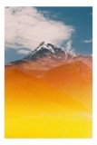 Tablou Canvas Munți și Cer Aventură Linie Călătorie, 26 x 39 cm, CMCLASS