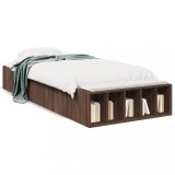 VidaXL Cadru de pat, stejar maro, 100x200 cm, lemn prelucrat 3280607