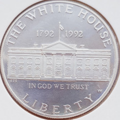 6 USA SUA Statele Unite 1 Dollar 1992 White House Bicentenary km 236 argint