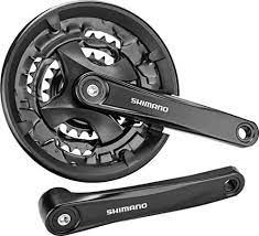 Angrenaj Pedalier Shimano FC-MT101, Pt 3x9 Vit., Brat 170Mm, 40X30X22T, Cg, Incl. Suruburi De Fixare, Incompatibil Chaincase, Negru foto