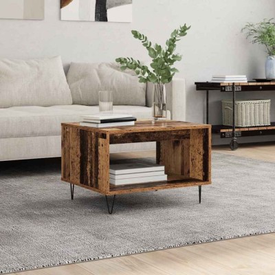 vidaXL Masă de cafea Lemn vechi 60 x 50 x 40 cm Lemn compozit 879609 foto
