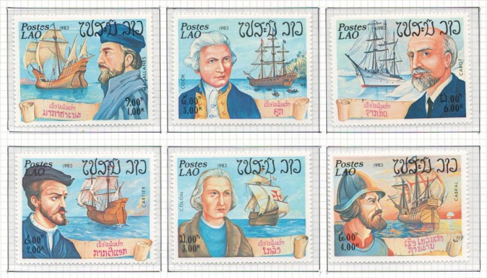 Laos 1983 Mi 676/81 MNH - Navigatori