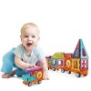 Set magnetic Constructie Tren JucarieDiy cu 71 piese diverse forme multicolor, ProCart