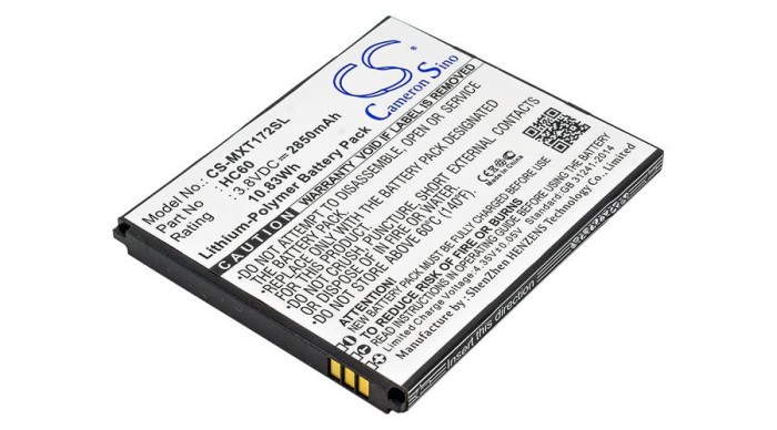 Cameron Sino 2850mAh Motorola Moto C Plus,Moto C Plus Dual SIM,XT1723,XT1724,XT1725 Baterie