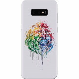 Husa silicon pentru Samsung Galaxy S10 Lite, Paint Illustration Lion Head