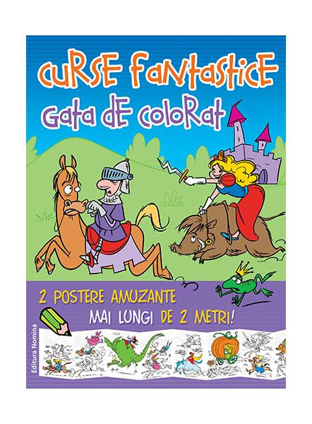 Curse fantastice gata de colorat 3 (albastru, animale) - Paperback - *** - Nomina