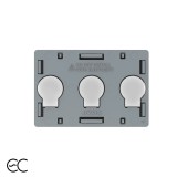Modul Intrerupator Triplu cu Touch LIVOLO, protocol ZigBee EC - standard Italian SmartElectro IntelligentHouse