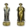 Doamna cu haina-statueta erotica din bronz pictat LZ-3, Nuduri