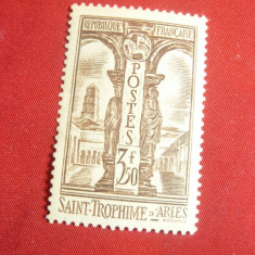 Timbru 3,5Fr -Saint Trophime D'Arles 1935 Franta ,1 val. sarniera