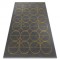 Exclusiv EMERALD covor 1010 glamour, stilat, cercuri gri / aur, 140x190 cm