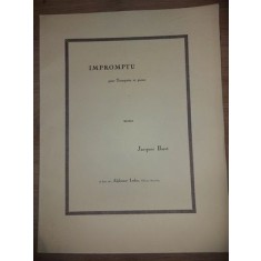 Impromptu pour trompette et piano- Jacques Ibert