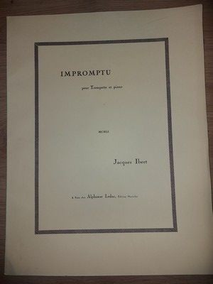 Impromptu pour trompette et piano- Jacques Ibert