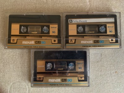 Lot 3 Casete MAXELL XL II Epitaxial CrO2 - Inregistrate o singura data - 8 foto
