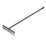 Grebla de gradina 14 dinti cu coada metalica, Micul Fermier GF-1008