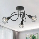 Lustra Shion 3*E27, Negru, Metal ModernLight Concept