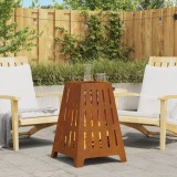 vidaXL Vatră de foc pătrată, 50x50x70 cm, oțel corten