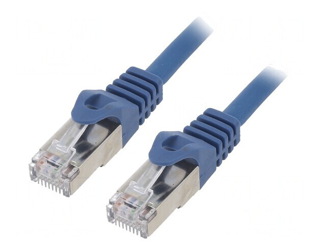 Patch cord S/FTP Cat 6a LSZH Albastru 1,5m