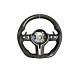 Volan sport piele perforata, carbon cu padele model M compatibil Bmw Seria 1 2 3 4 X5 X3