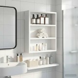 VidaXL Dulap de perete pentru baie Alb 40 x 10 x 50 cm Lemn prelucrat 889343