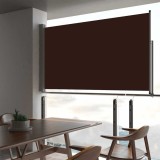 Cumpara ieftin Copertină laterală retractabilă, maro, 140 x 300 cm