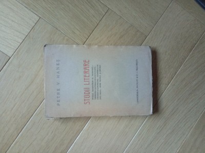 Petru V. Hanes Studii literare, ed. princeps, 1925 foto