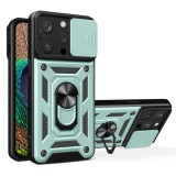 Husa pentru iphone 16 pro, slide si snap, camshield, green