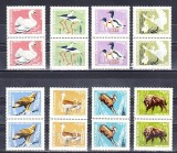 M1 TX5 5 - 1968 - Fauna din rezervatii naturale - perechi de cate doua timbre, Nestampilat