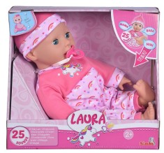 Papusa Laura cu 25 de sunete, Simba, 38 cm