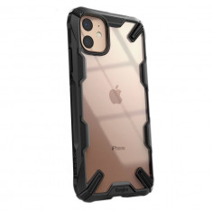 Husa iPhone 11, Bumper, Ringke Fusion X, Negru foto