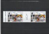 ROMANIA 2002 LP 1581b UNITI VOM INVINGE 2 SERII CU O VINIETA MNH NESTAMPILATE, Nestampilat